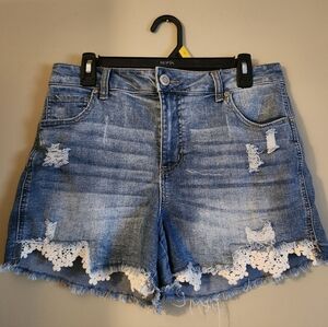 Maurices Crochet Detail Stretchy Shorts